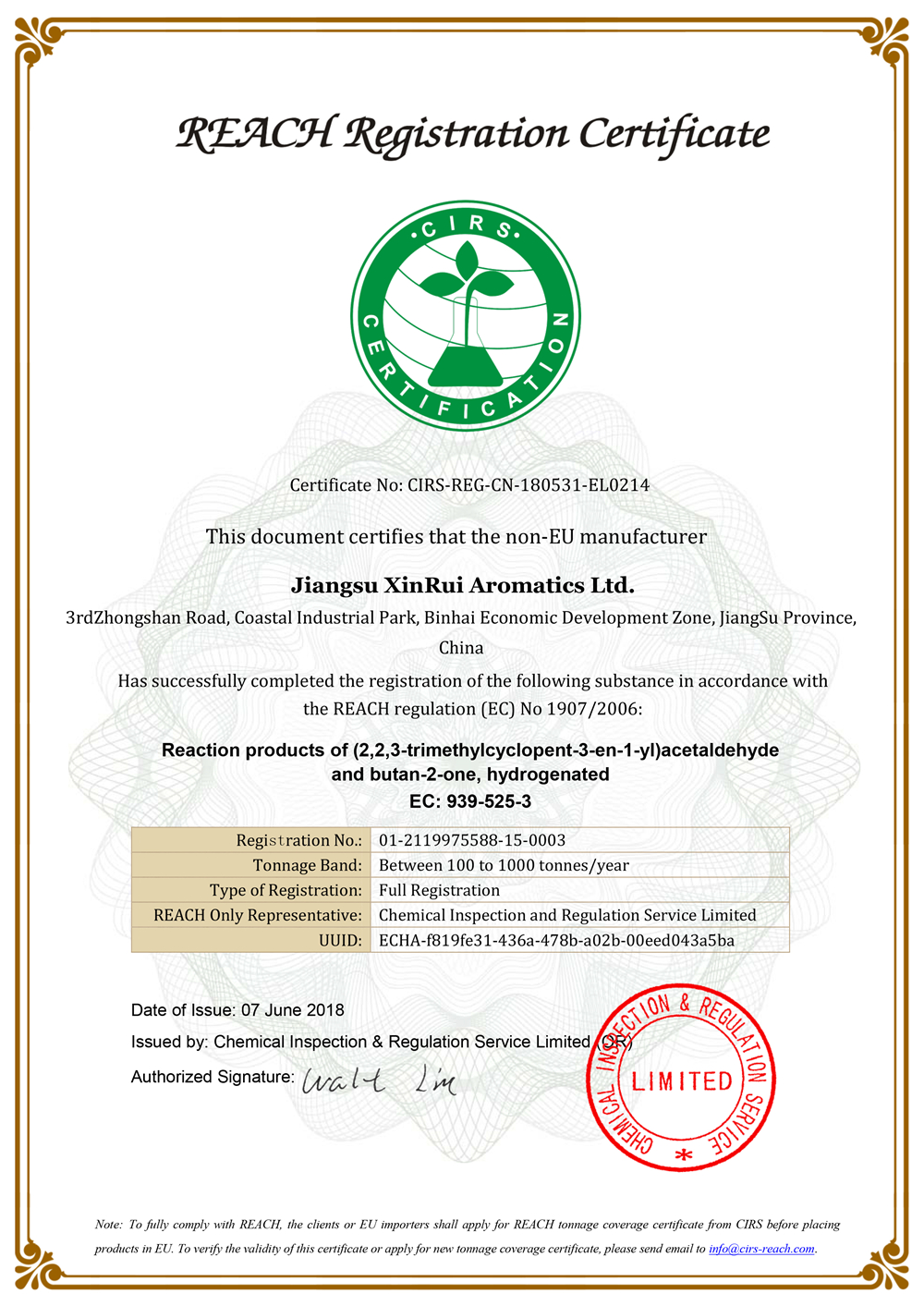 REACH-certificate-Sandalore-Extra